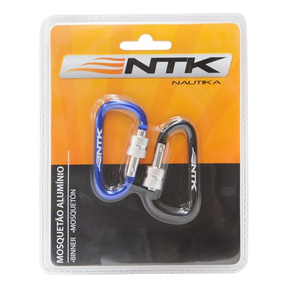 Kit 2 Mosquetão Chaveiro Alumínio P/ Acessórios Montanhismo 6mm