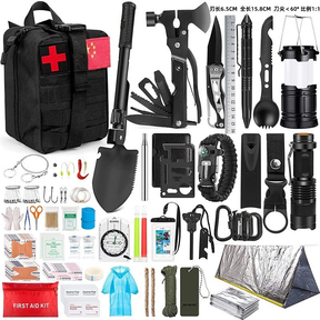 Kit de sobrevivência e kit de primeiros socorros, 42 peças de equipamentos de sobrevivência com bolsa Molle Para homens