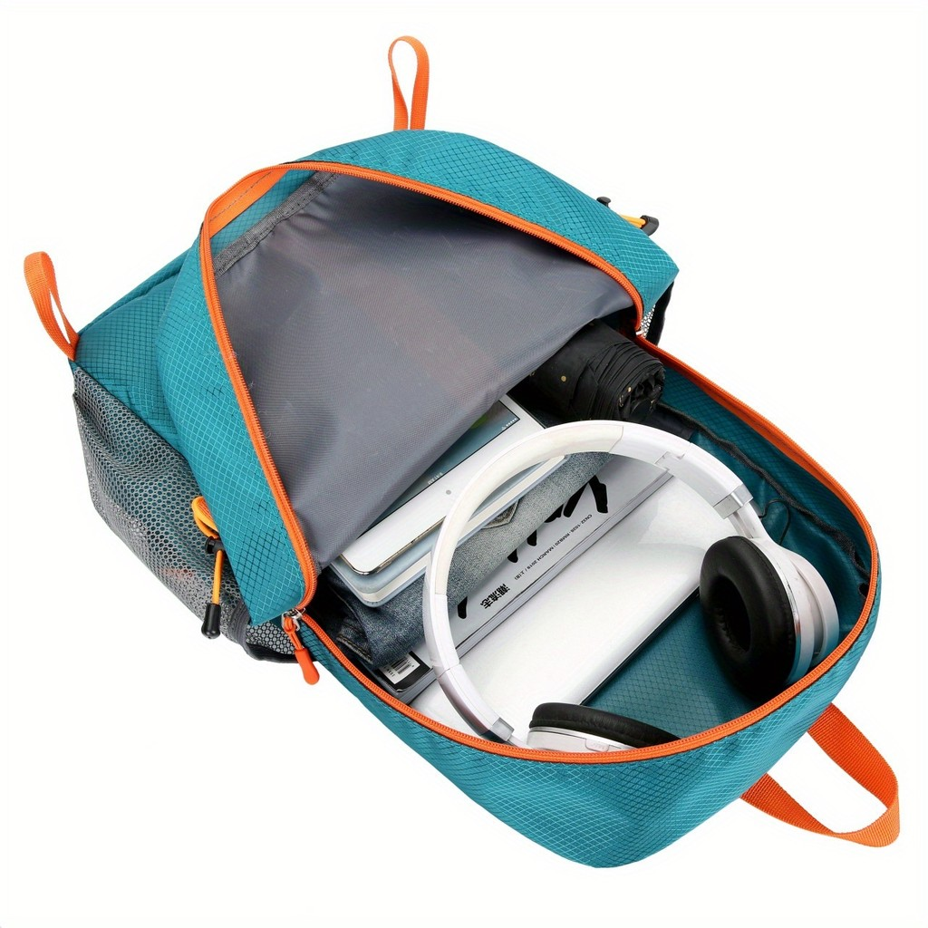 Mochila Unissex Leve Impermeável Dobrável Para Exterior Casual De Viagem Grande Capacidade Esportiva