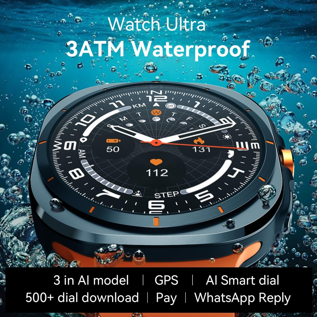 Relógio Smartwatch SU01 47mm GPS Integrado Responde WHATSAPP em AUDIO TELA SUPER AMOLED MICROWEAR Lançamento 2025