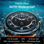 Relógio Smartwatch SU01 47mm GPS Integrado Responde WHATSAPP em AUDIO TELA SUPER AMOLED MICROWEAR Lançamento 2025