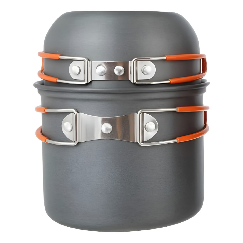 Conjunto De 2 Panelas Portátil Acampamento Piquenique