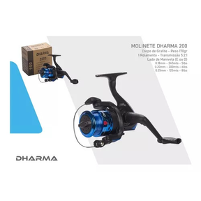 Kit De Pesca Completo Dharma 3 Varas+molinetes+acessórios