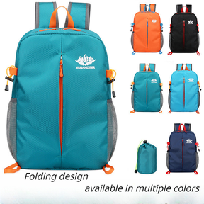 Mochila Unissex Leve Impermeável Dobrável Para Exterior Casual De Viagem Grande Capacidade Esportiva