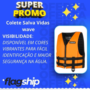 Colete Salva Vidas Wave Jogá Infantil Adulto Flutuação Cor