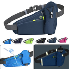 Pochete Esportiva - Cinto de corrida C/ suporte de garrafa de água, telefone, bolsa de cintura ajustável à prova d'água