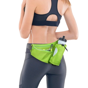 Pochete Esportiva - Cinto de corrida C/ suporte de garrafa de água, telefone, bolsa de cintura ajustável à prova d'água