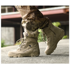 Outdoor/Caça Botas de couro 2024 homens novos sapatos de montanhismo Top alta