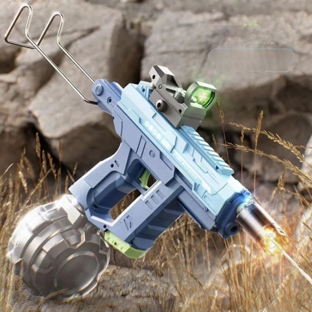 Pistola de Água Elétrica Automática Recarregável Ideal para Diversão Infantil ao Ar Livre Brinquedo Lançador de Água