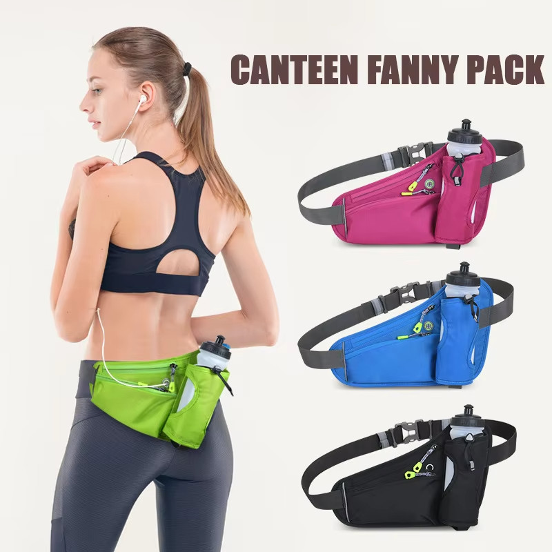 Pochete Esportiva Corrida Telefone Móvel Com Porta Garrafas De Água Para Caminhadas Ciclismo