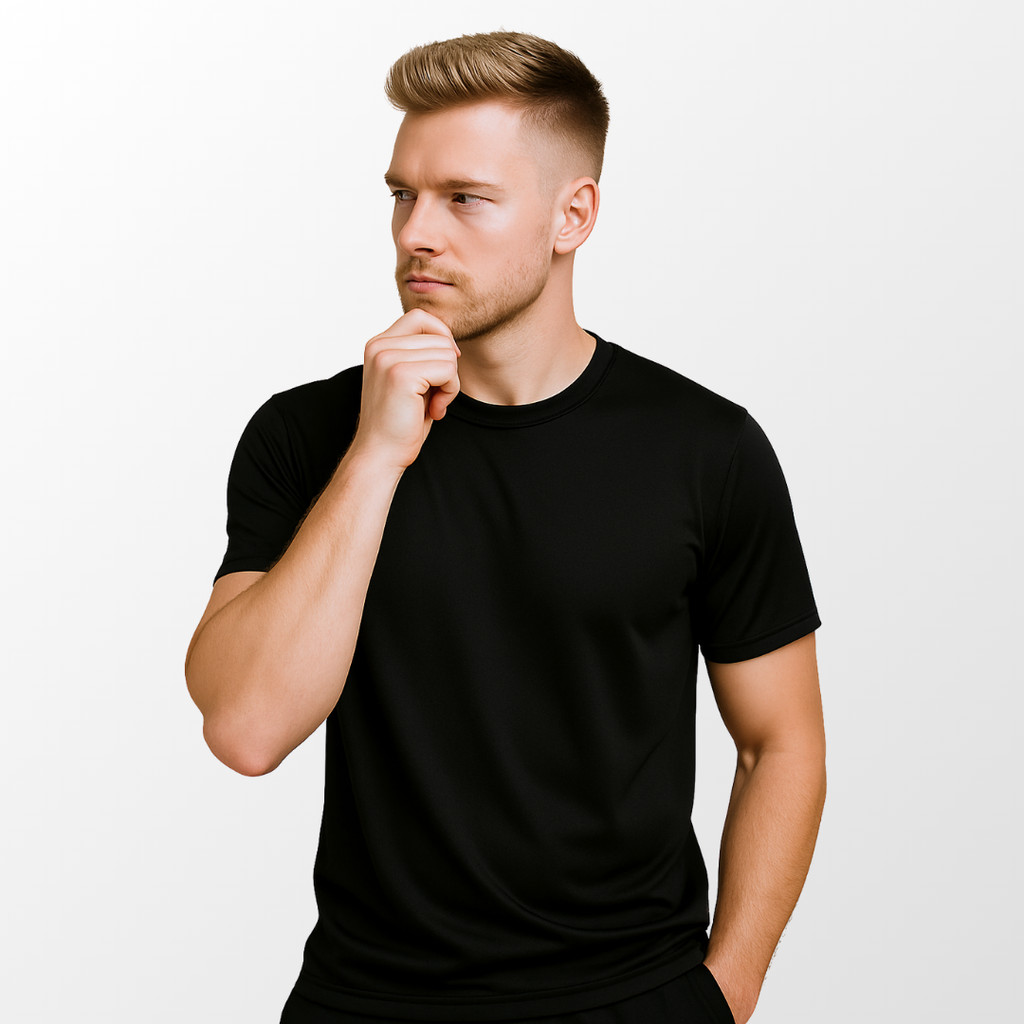 Camiseta Masculina Dry Fit Básica Slim Fit com proteção UV para Treino e Dia a Dia ( ver kits )