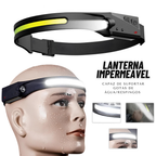 KIT 4 Lanterna de Cabeça Recarregável 3 Led Corpo Motion Camping Torch Light Lamp Com Usb