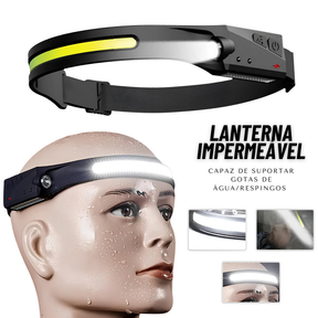 KIT 4 Lanterna de Cabeça Recarregável 3 Led Corpo Motion Camping Torch Light Lamp Com Usb