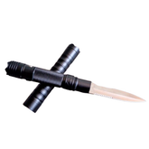 Lanterna Tatica 3 Em 1 Faca Caça camping Com Quebra vidro