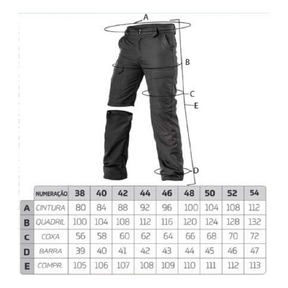 Calça de Pesca Vira Bermuda Trilha Camping Tecido Leve