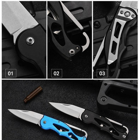 Canivete Automático Saque Rápido Aço Inox Esportivo Caça Pesca Com Clip