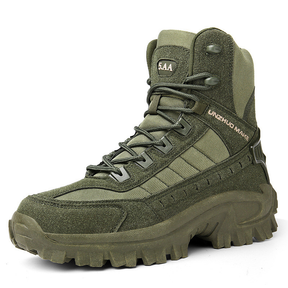 Plus Size Botas de Combate Alta Botas de Deserto Botas de Caminhada Masculina