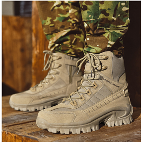 Plus Size Botas de Combate Alta Botas de Deserto Botas de Caminhada Masculina