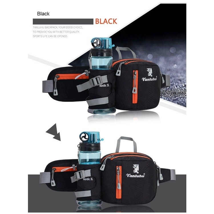 Saco De Corrida Maratona Cintura Unissex Esportes Ao Ar Livre Caminhada Telefone Fanny Pack Ginásio Fitness Água Garrafa