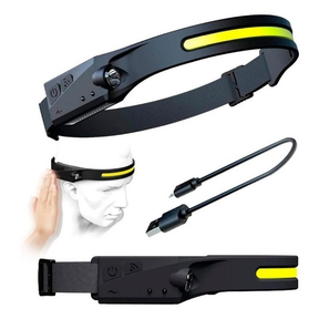 Kit 2 Lanterna de cabeça com SUPER LED Recarregável USB Type C anjgg