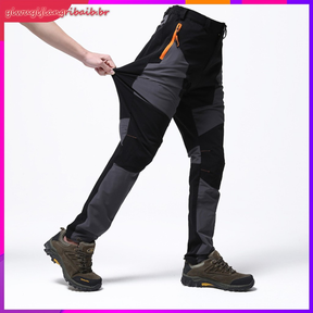 Calças De Trabalho Para Caminhadas Ao Ar Livre À Prova D'água Com Bolsos Zíper