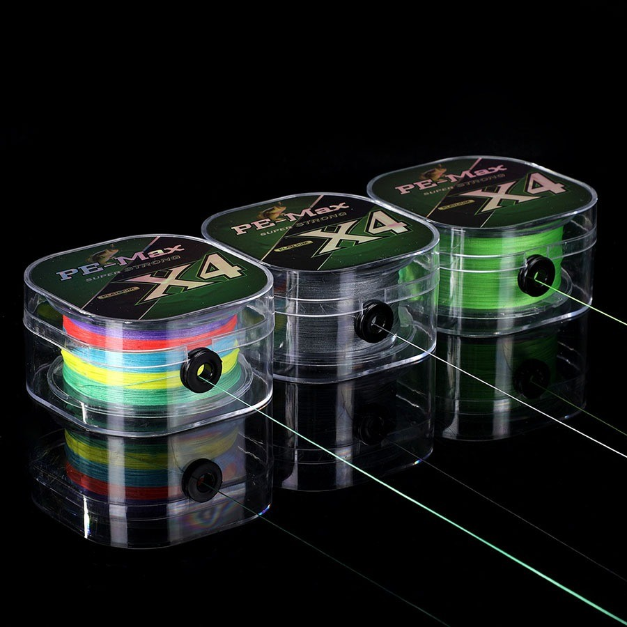 Linha De Pesca Multifilamento 300m/500m Verde Cinza Multicor 4 Fios Super Resistente PE