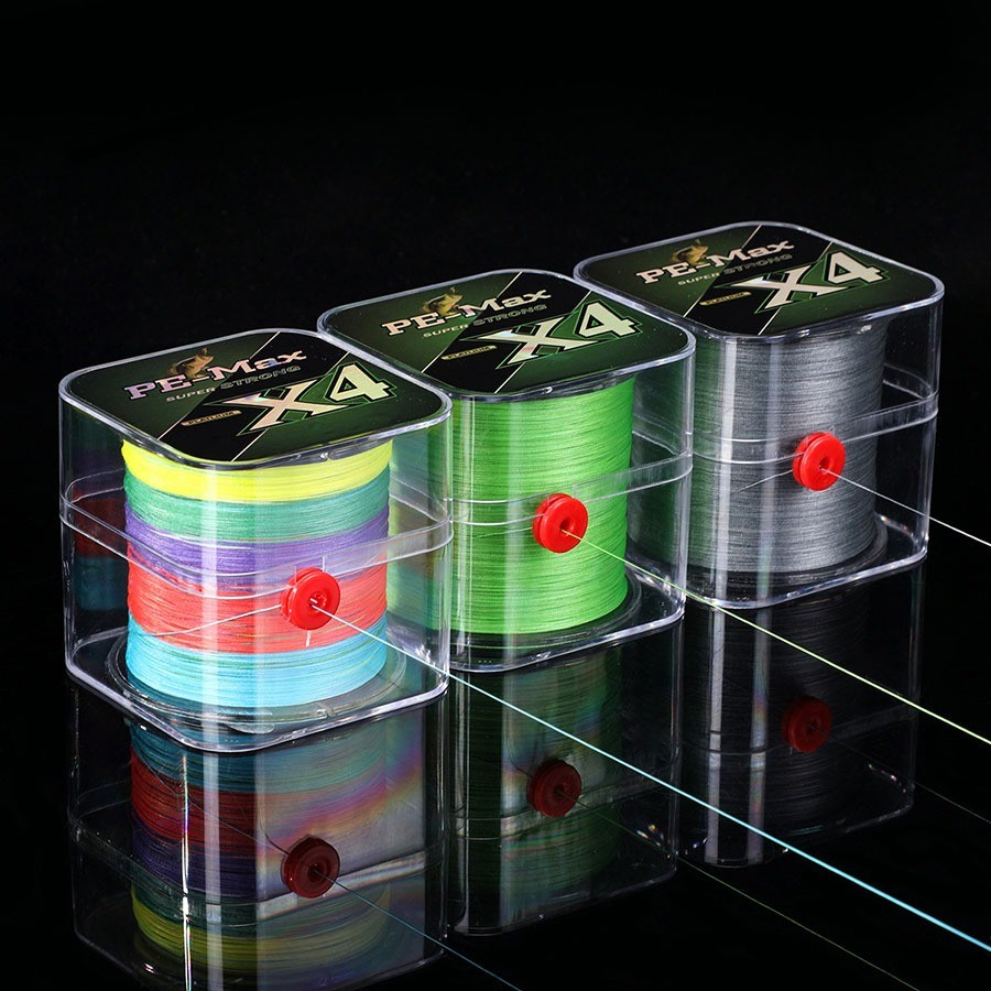 Linha De Pesca Multifilamento 300m/500m Verde Cinza Multicor 4 Fios Super Resistente PE