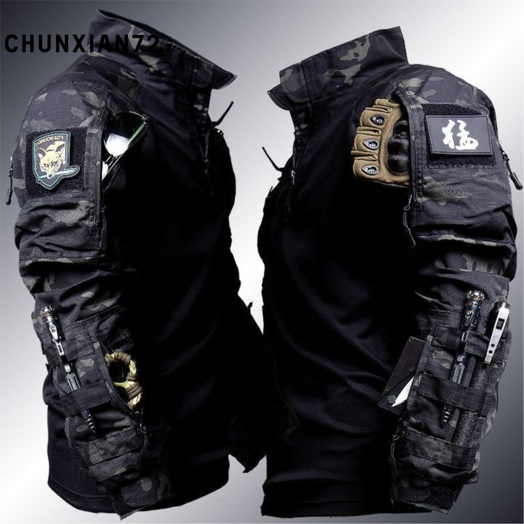 2024 Calças Táticas Masculinas À Prova Dwaterproof Água De Combate Ao Ar Livre Multi-Bolso Resistente Desgaste Calça De