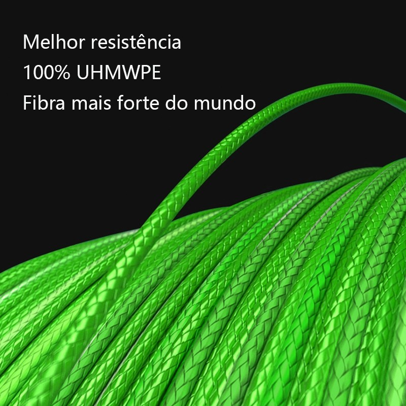 Linha De Pesca Multifilamento 300m/500m Verde Cinza Multicor 4 Fios Super Resistente PE