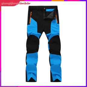 Calças De Trabalho Para Caminhadas Ao Ar Livre À Prova D'água Com Bolsos Zíper