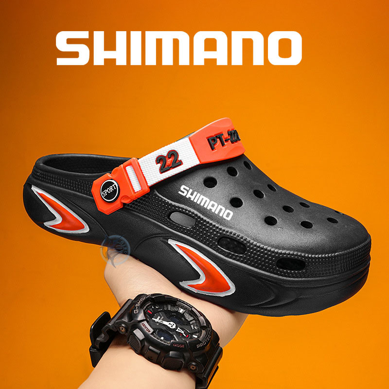 Shimano Hole Shoes Homens Verão Antiderrapante E Resistente Ao Desgaste Sandálias De Praia Calçados Esportivos Masculino