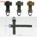 Gancho Multiuso Tático Militar VERDE Fivela de Armazenamento para Acampamento, Escalada, Mochila | Organizador de Cordas