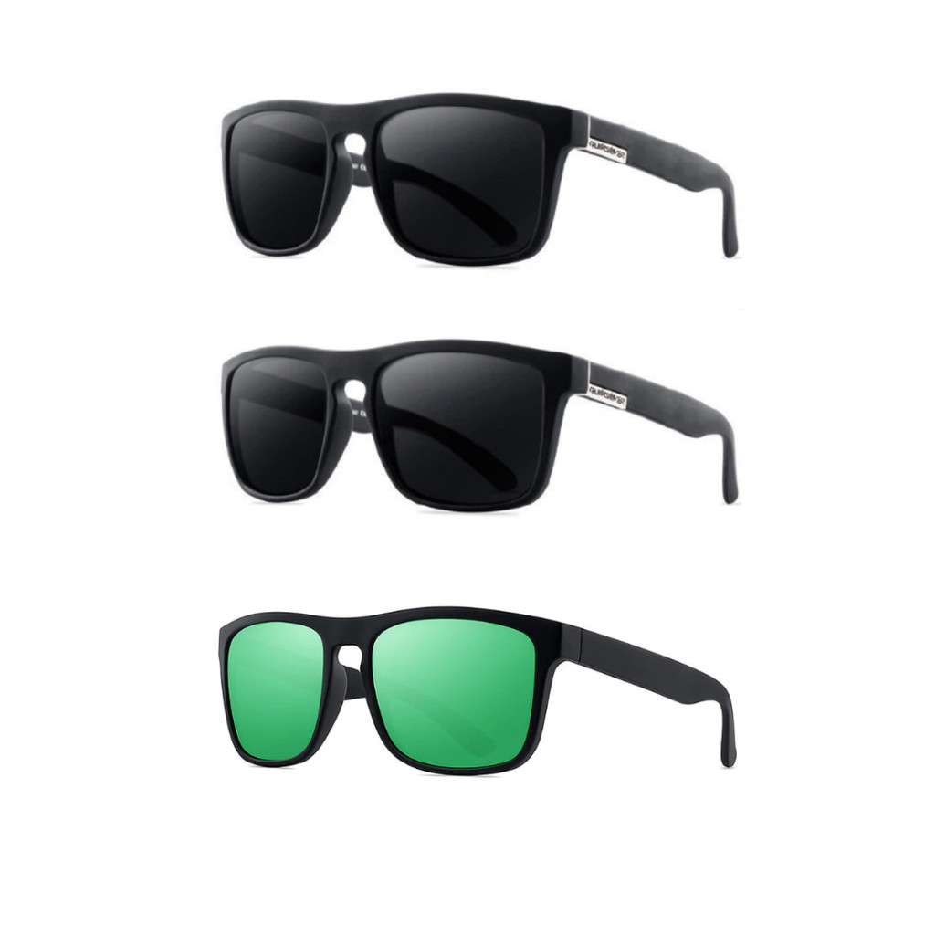 KIT 3 Óculos de sol Quikisver moda verão com proteção uv400