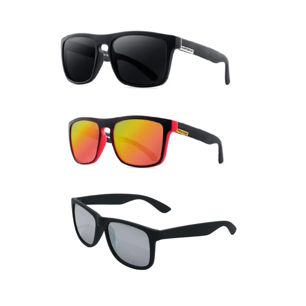 KIT 3 Óculos de sol Quikisver moda verão com proteção uv400