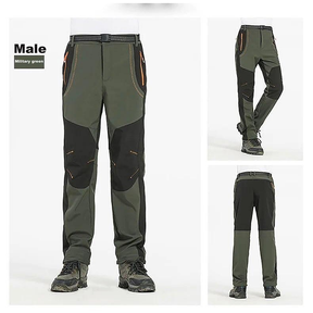 Calças De Caminhada De Lã Quente Grossa Dos Homens Inverno À Prova Dwaterproof Água Casca Macia Chuva Trekking Acampamen