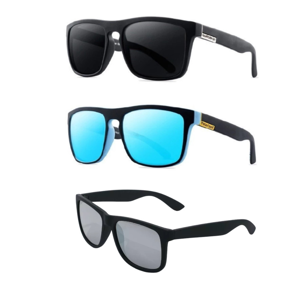 KIT 3 Óculos de sol Quikisver moda verão com proteção uv400