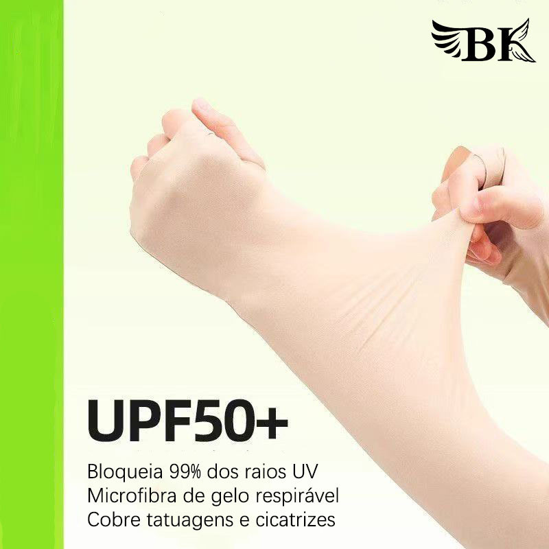 Mangas De Braço De Seda Gelada 1 Par Para Acampamento , Caminhada , Montanhismo , Ciclismo