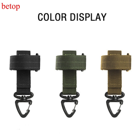 Gancho Multiuso Tático Militar VERDE Fivela de Armazenamento para Acampamento, Escalada, Mochila | Organizador de Cordas