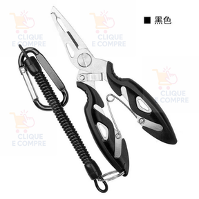 Kit Alicate De Pesca Cordão de Segurança Tesoura Multifuncional Pegador de Peixe Ferramentas