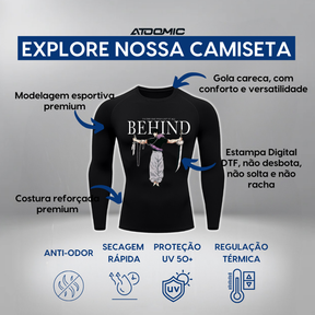 Camiseta Compressão Segunda Pele Herói Raio Flash Camisa Manga Longa Proteção UV