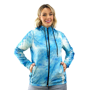 Jaqueta Corta Vento Feminina Estampada Casual Esporte Lazer
