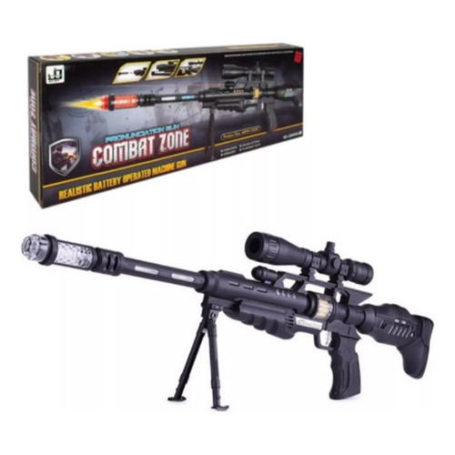 Rifle De Precisão Sniper De Brinquedo Arma Mira A Lazer Nerf