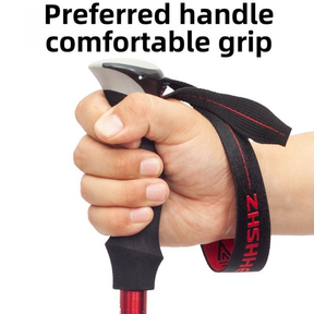 DION1UE Bastões De Trekking Ao Ar Livre , Travas Rápidas Ajustáveis De 3 Seções , Bengalas Dobráveis