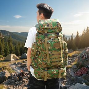 Mochila Cargueira 80L Impermeável para Trilha e Camping Montanismo Viagens Aventuras