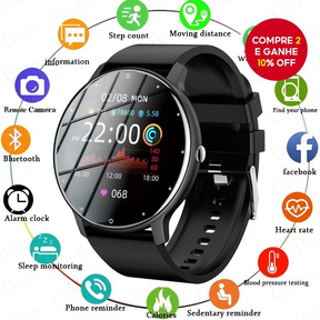Smartwatch 1.28 Polegada Tela De Toque Completa Modo Esportivo Freqüência Cardíaca Movimento Pista Relógio Android IOS E