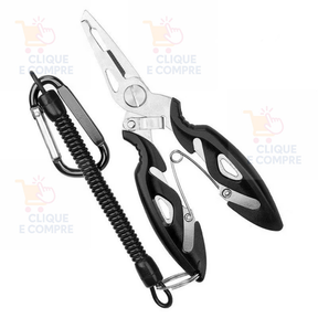 Kit Alicate De Pesca Cordão de Segurança Tesoura Multifuncional Pegador de Peixe Ferramentas
