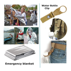 12 em 1 Kit De Acampamento Aventura De Sobrevivência De Emergência Acampamento Tático Militar Aventura Trilha