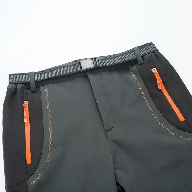 Calças De Caminhada De Lã Quente Grossa Dos Homens Inverno À Prova Dwaterproof Água Casca Macia Chuva Trekking Acampamen