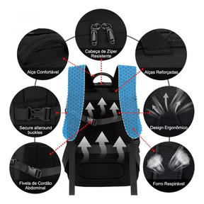 Males Multifuncional Viagem Mochila Portátil Grande Capacidade Transpirável Bagagem De Mão