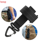 Gancho Multiuso Tático Militar VERDE Fivela de Armazenamento para Acampamento, Escalada, Mochila | Organizador de Cordas